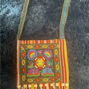 Source Unknown Red and Orange Crossbody Bag